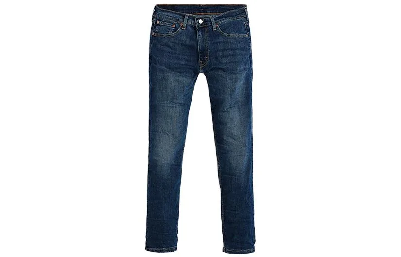 Levis Джинсы мужские джинсовые синие умеренно зауженные — фото 3