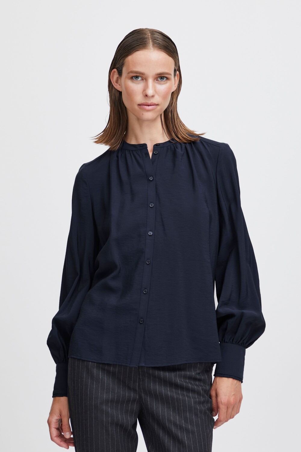

Блуза b.young Langarm BYILANO SHIRT, серый
