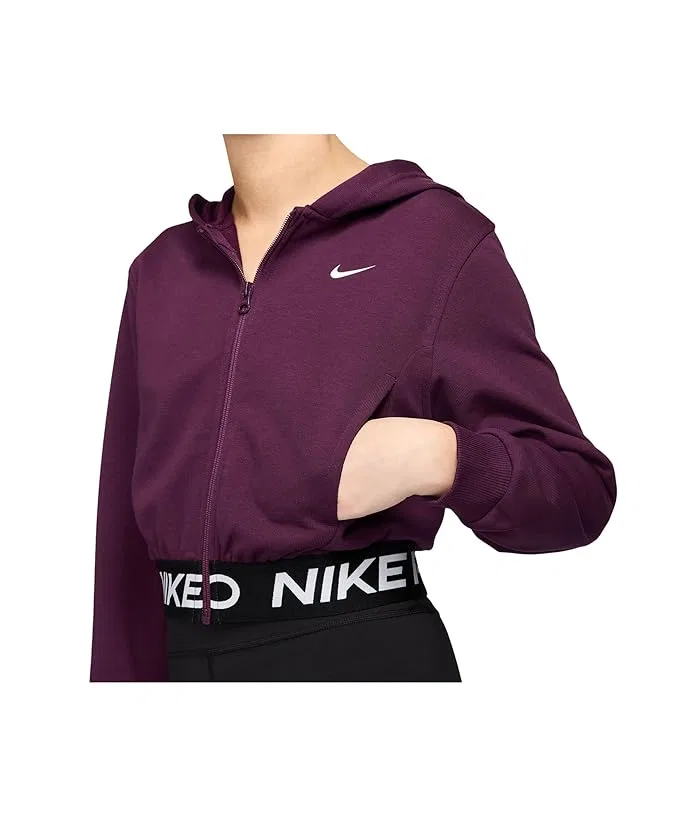 Худи Nike Kids Pro Fleece Dri-FIT Full-Zip, Bordeaux — фото 3