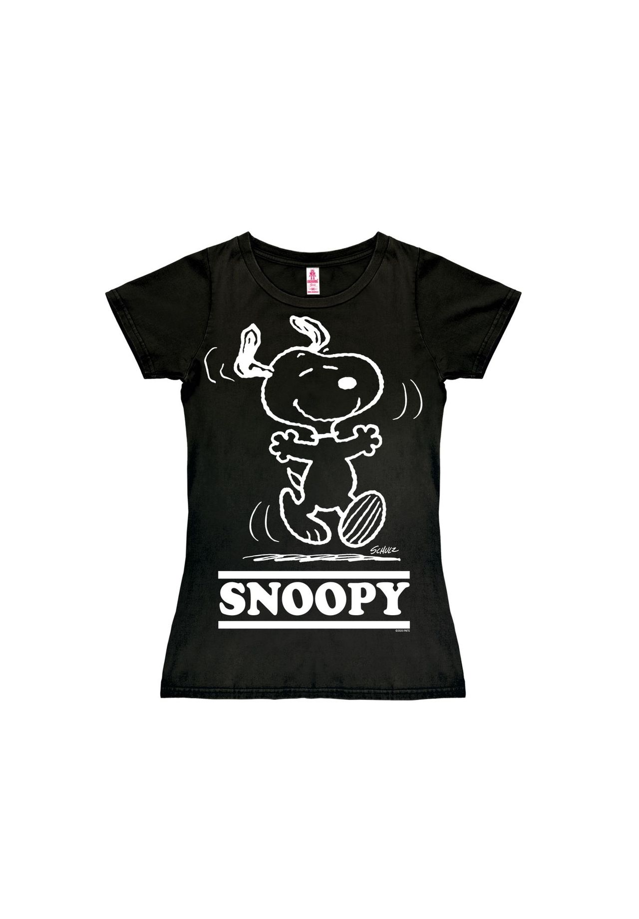 

Новая футболка для девочек Peanuts — Snoopy — Happy LOGOSHIRT, черный