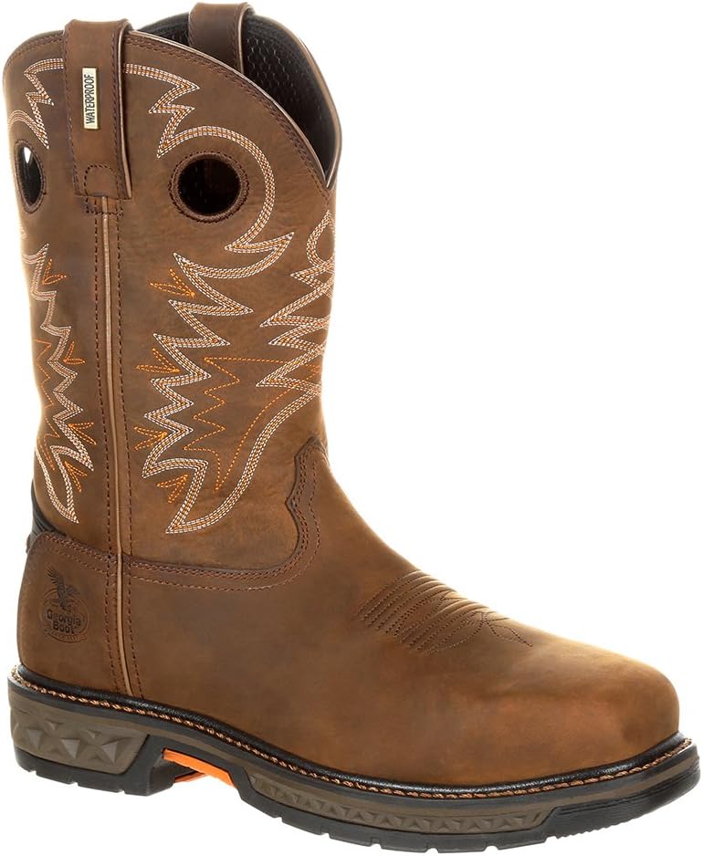 Водонепроницаемые ботинки Georgia Boot Carbo-Tec LT на подъем, 10 Wide Brown — фото 2