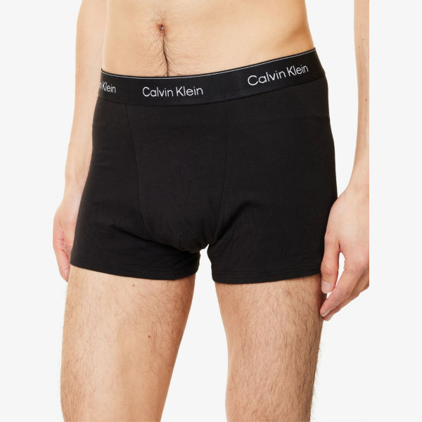Трусы эластичные Calvin Klein Icon с логотипом, черный — фото 4