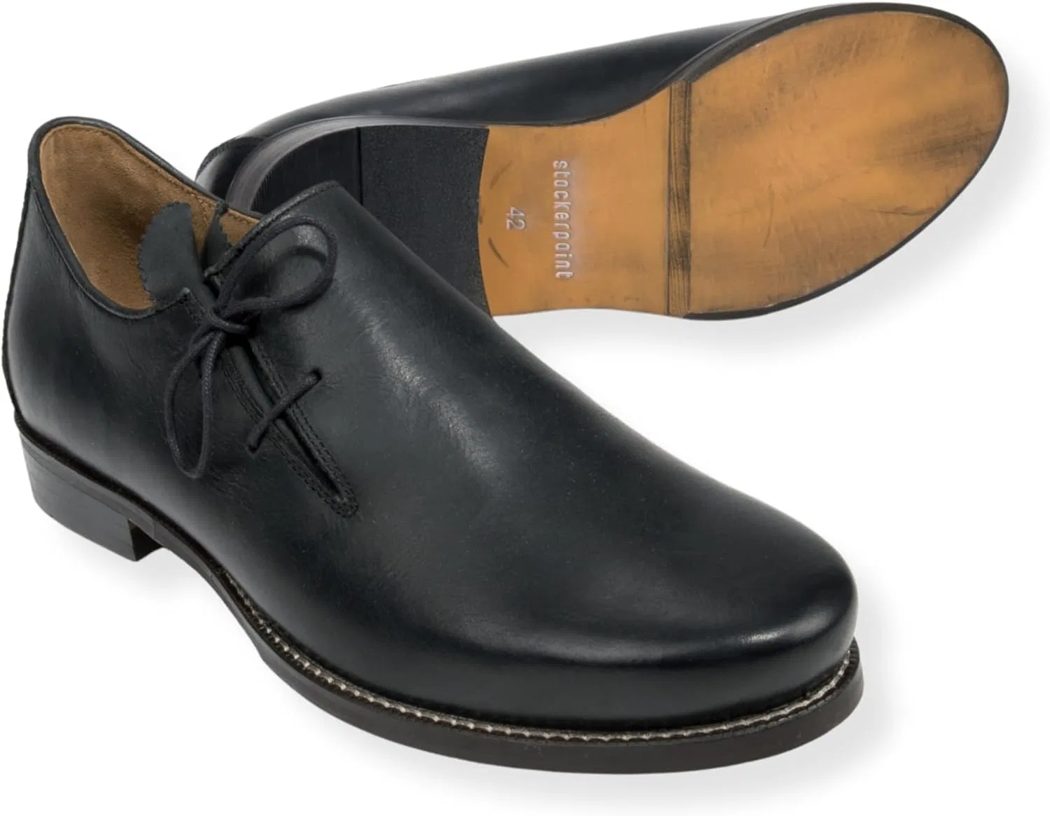 Мужские оксфордские туфли Stockerpoint Watson, Black Waxed — фото 2