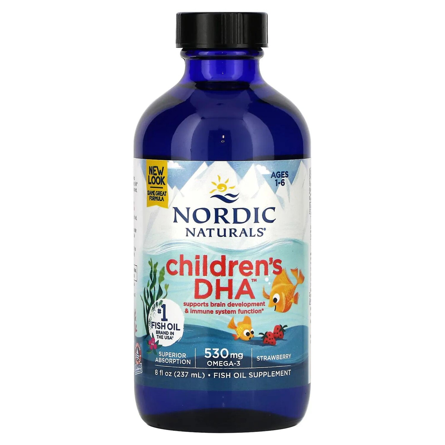 

Nordic Naturals ДГК для детей от 1 до 6 лет со вкусом клубники 530 мг 237 мл (8 жидк. унций)