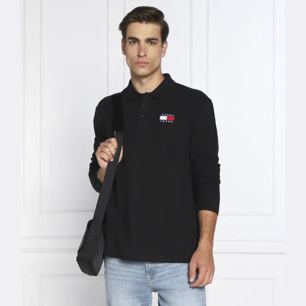 Современная рубашка поло стандартного кроя Tommy Hilfiger, черный — фото 2