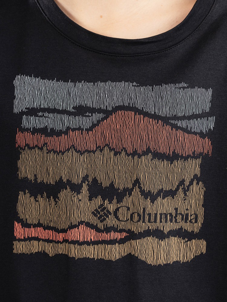 Лонгслив Columbia Dobson Pass Kids Longsleeve T-Shirt, black/ hillscape — фото 4
