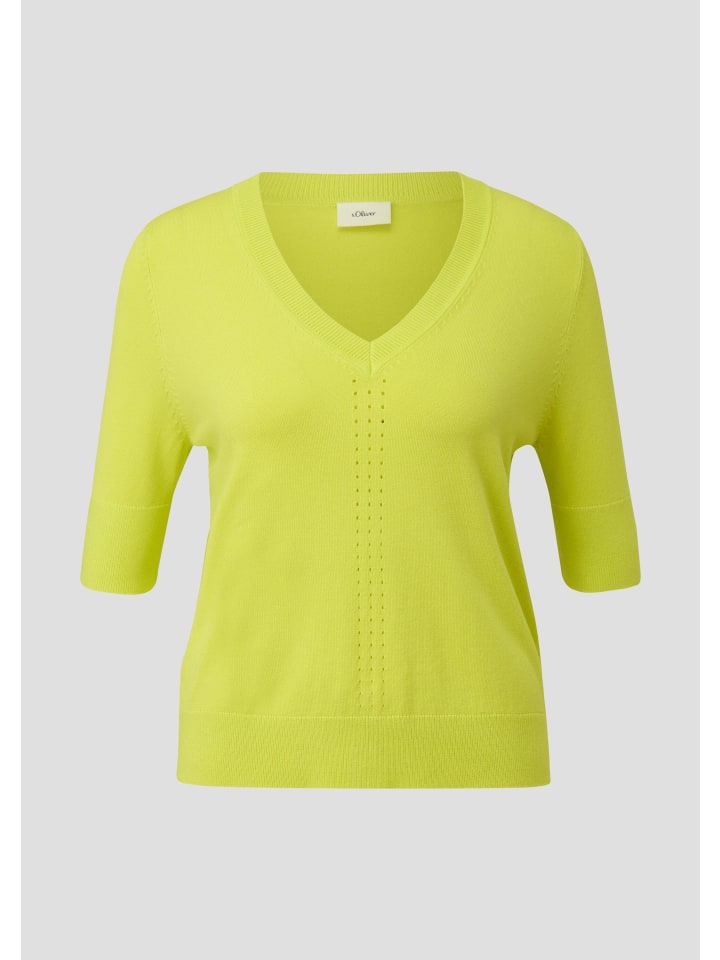 

Вязаный свитер в цвете 1174_лимон s.Oliver