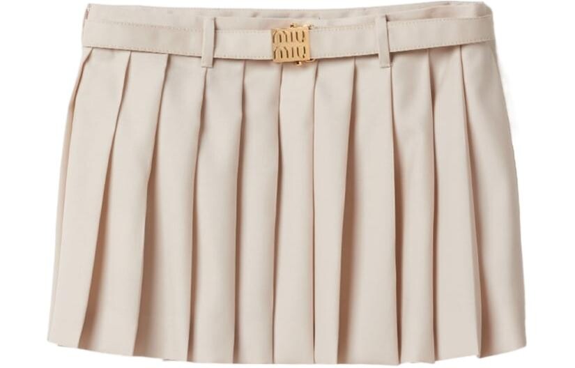 

Юбка Miu Miu, светло-бежевый