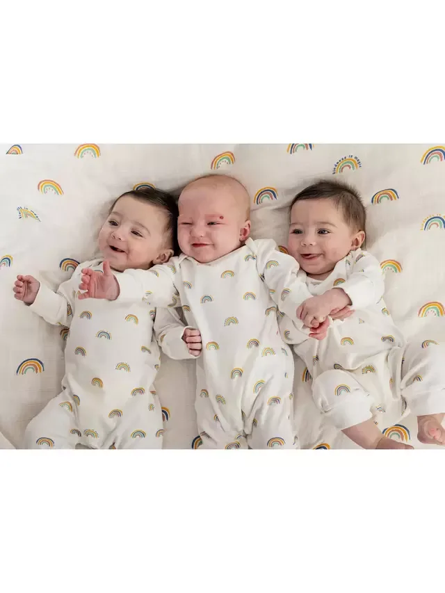 Детский комбинезон Baby Kindness is Magic Rainbow, нейтральный цвет From Babies with Love