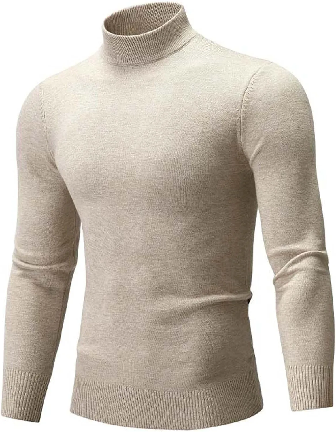 

Мужской свитер, зимний вязаный водолазка классический slim fit