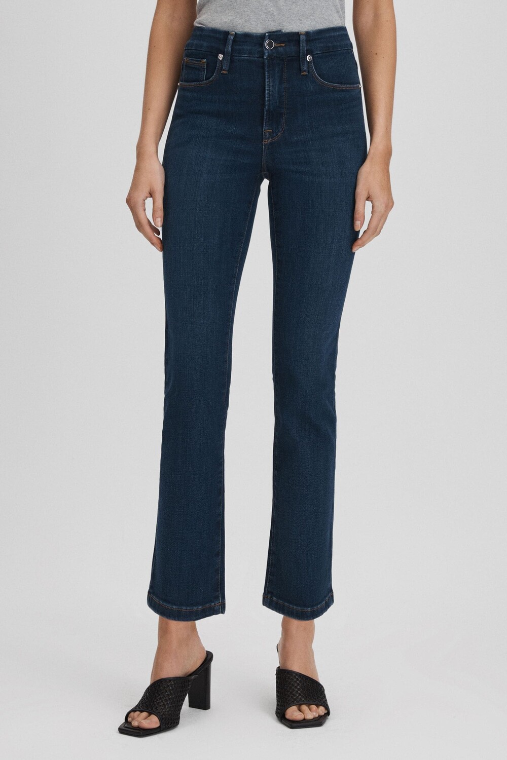 

Укороченные джинсы Slim fit Good American, синий