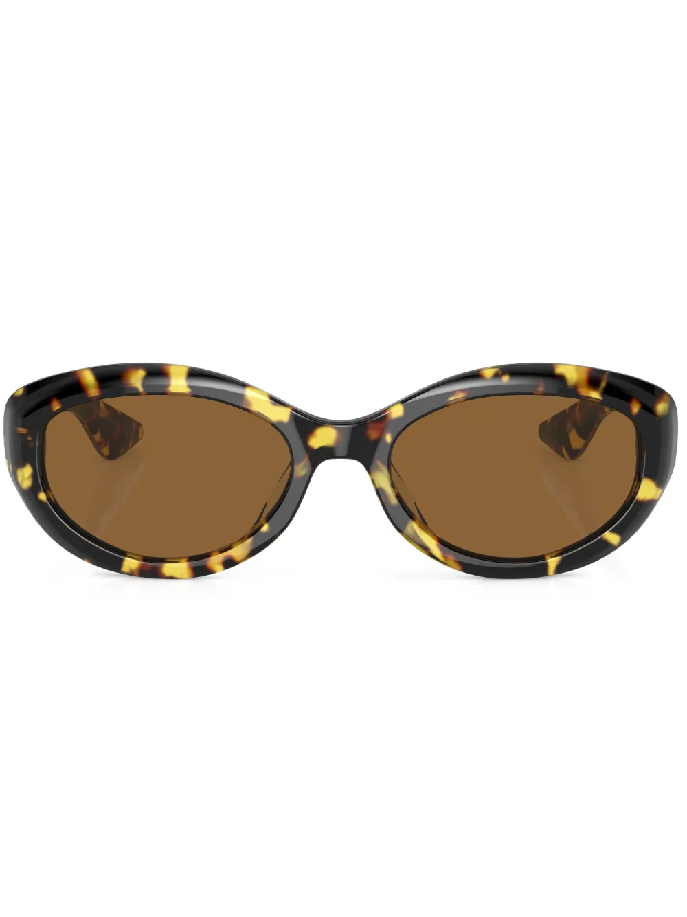 

Солнцезащитные очки черепаховой расцветки Oliver Peoples, зеленый