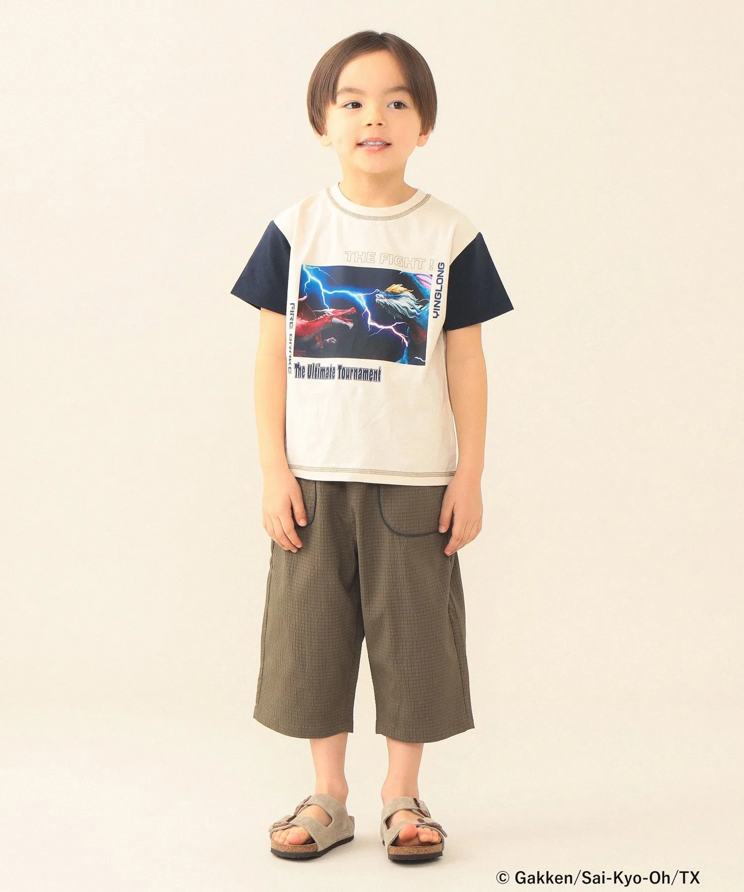 Детская футболка BEAMS mini 【COLLABORATION】最強王図鑑 / Tシャツ 2026SS（100〜150cm） — фото 4