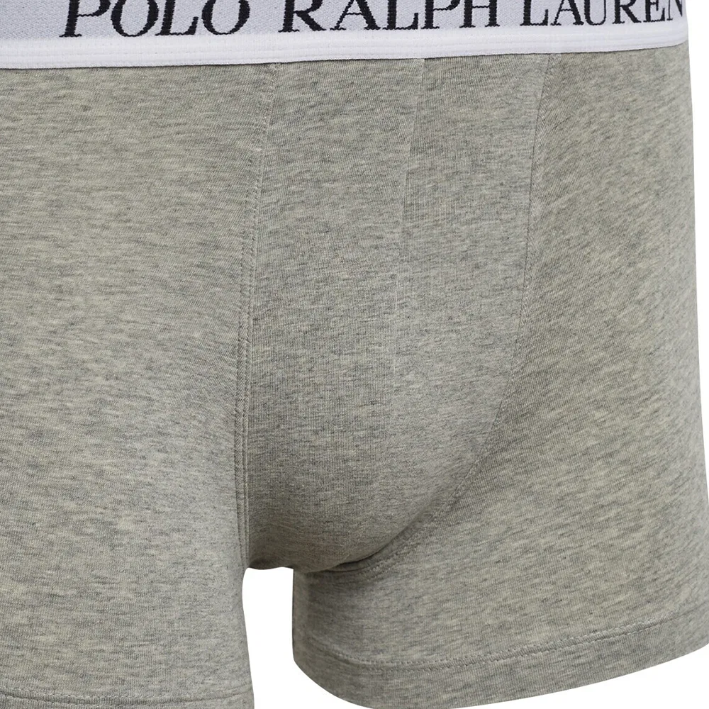 Боксеры мужские 3 шт. Polo Ralph Lauren серый+белый+черный — фото 4