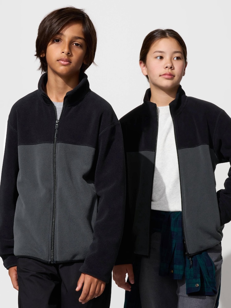 

Флисовая куртка на молнии Uniqlo, цвет 09 черный