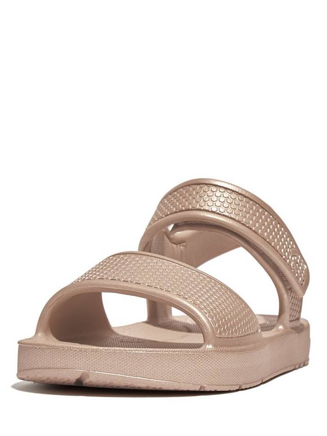 Детские сандалии Iqushion с задним ремешком FitFlop, Rose Gold — фото 2