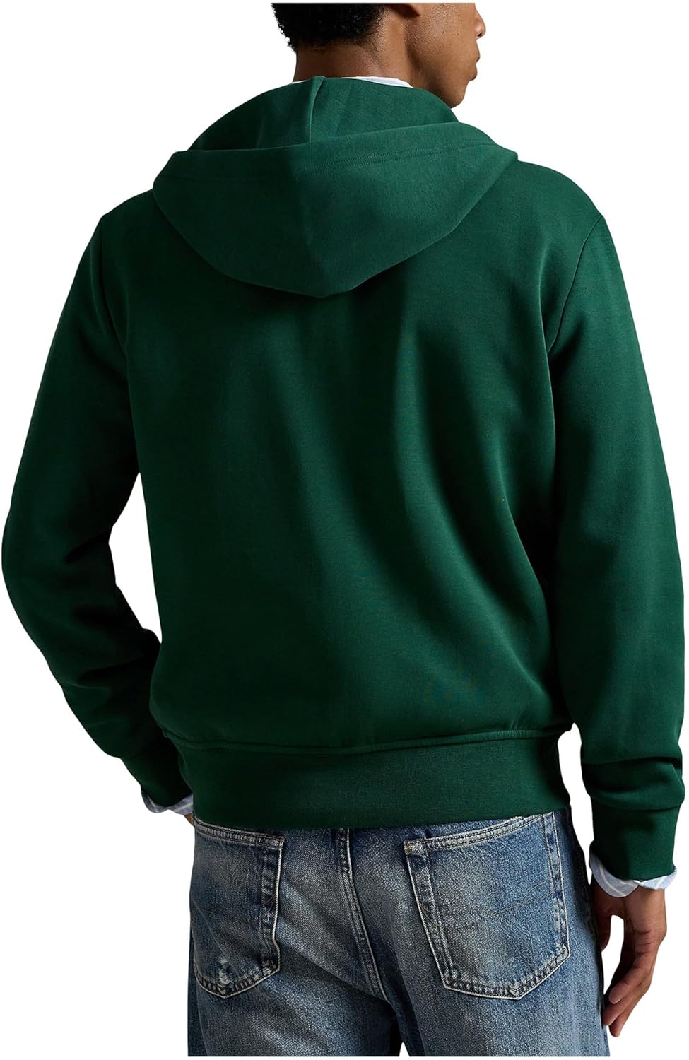 Толстовка POLO RALPH LAUREN мужская, двойное трикотажное полотно, с молнией, Vintage Pine — фото 2