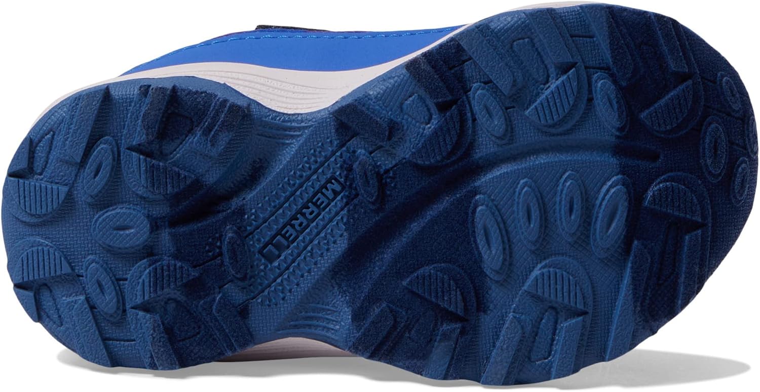 Ботинки для мальчиков Merrell Moab Speed Low с альтернативной застежкой, водонепроницаемые, для походов, синий/бирюзовый — фото 3