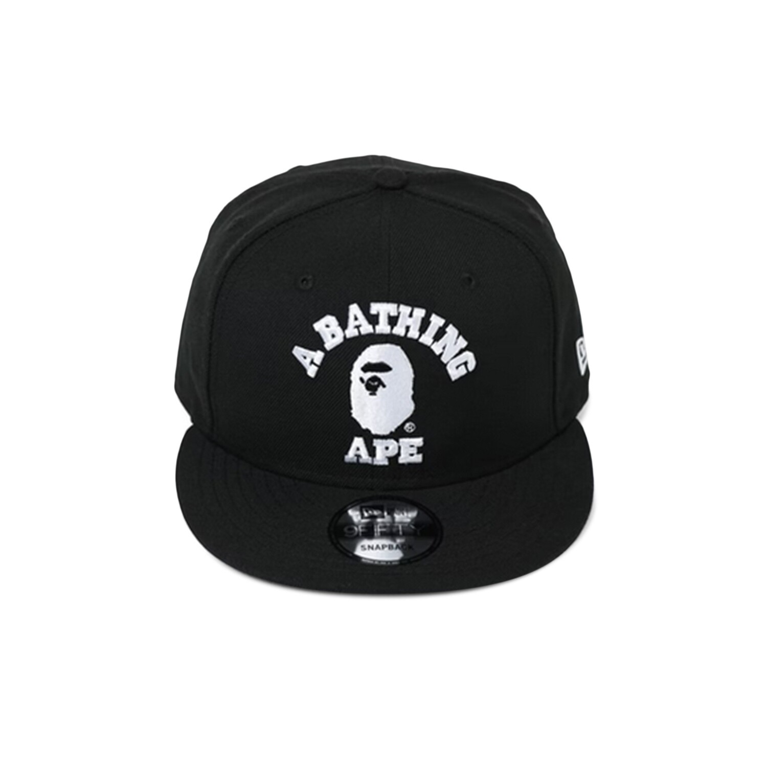 

Кепка с застежкой на спине BAPE College New Era, черная