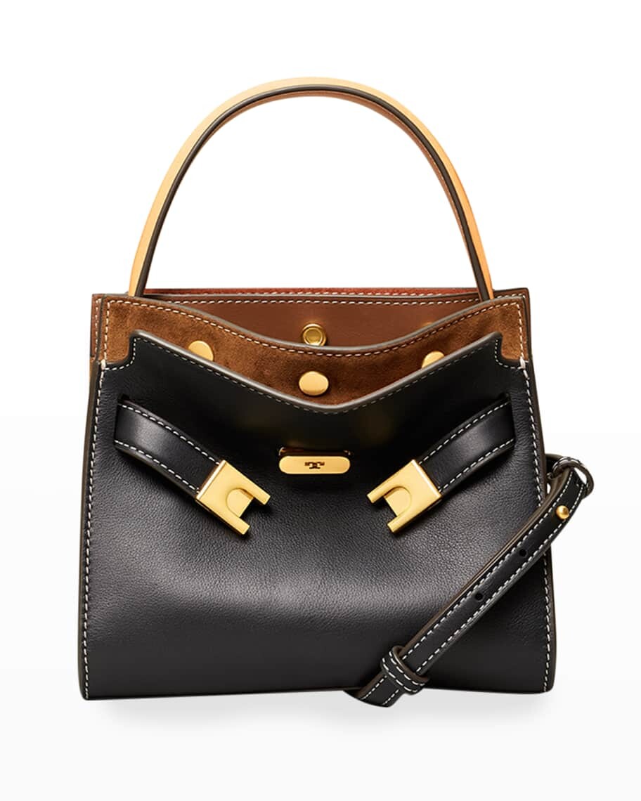 

Маленькая двойная сумка Lee Radziwill Tory Burch, Черный, Маленькая двойная сумка Lee Radziwill Tory Burch