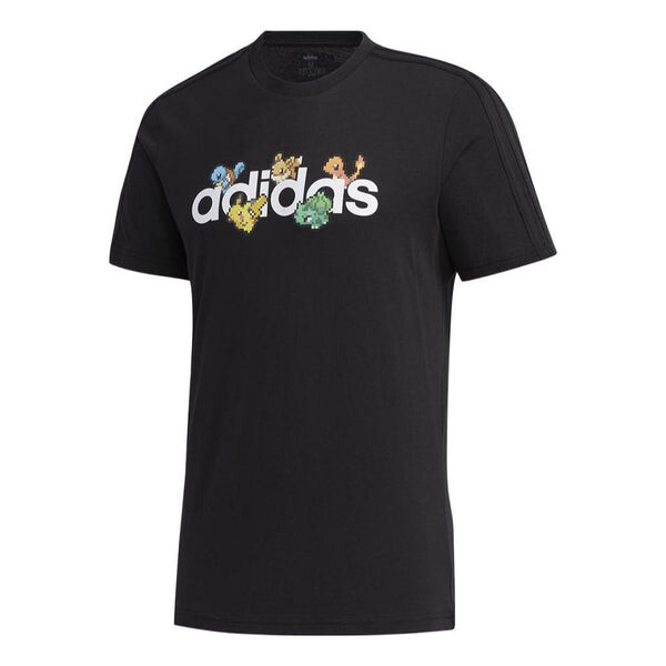 

Футболка adidas Pokemon Pixeled Tee 'Black White', черный