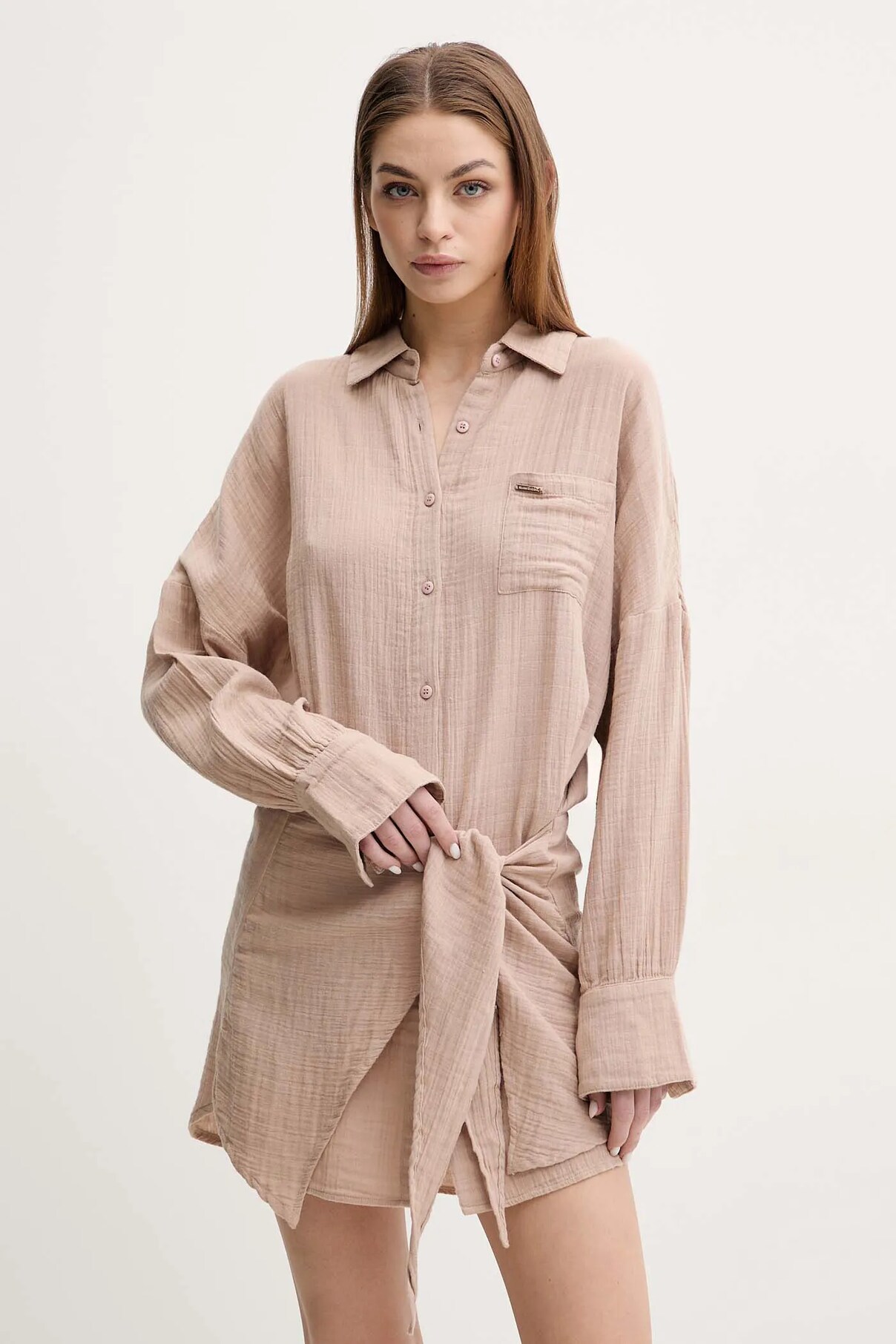 

Платье из хлопка Melissa Odabash, коричневый