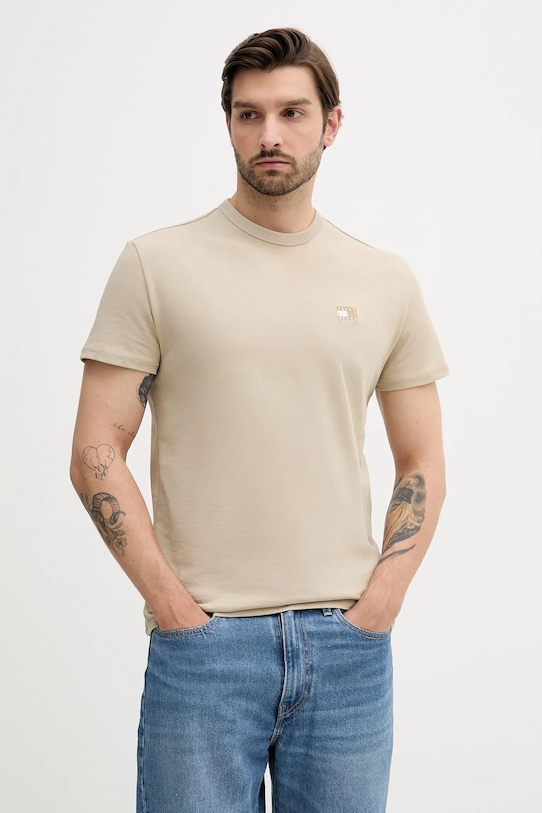 

Хлопковая футболка Tommy Jeans, зеленый
