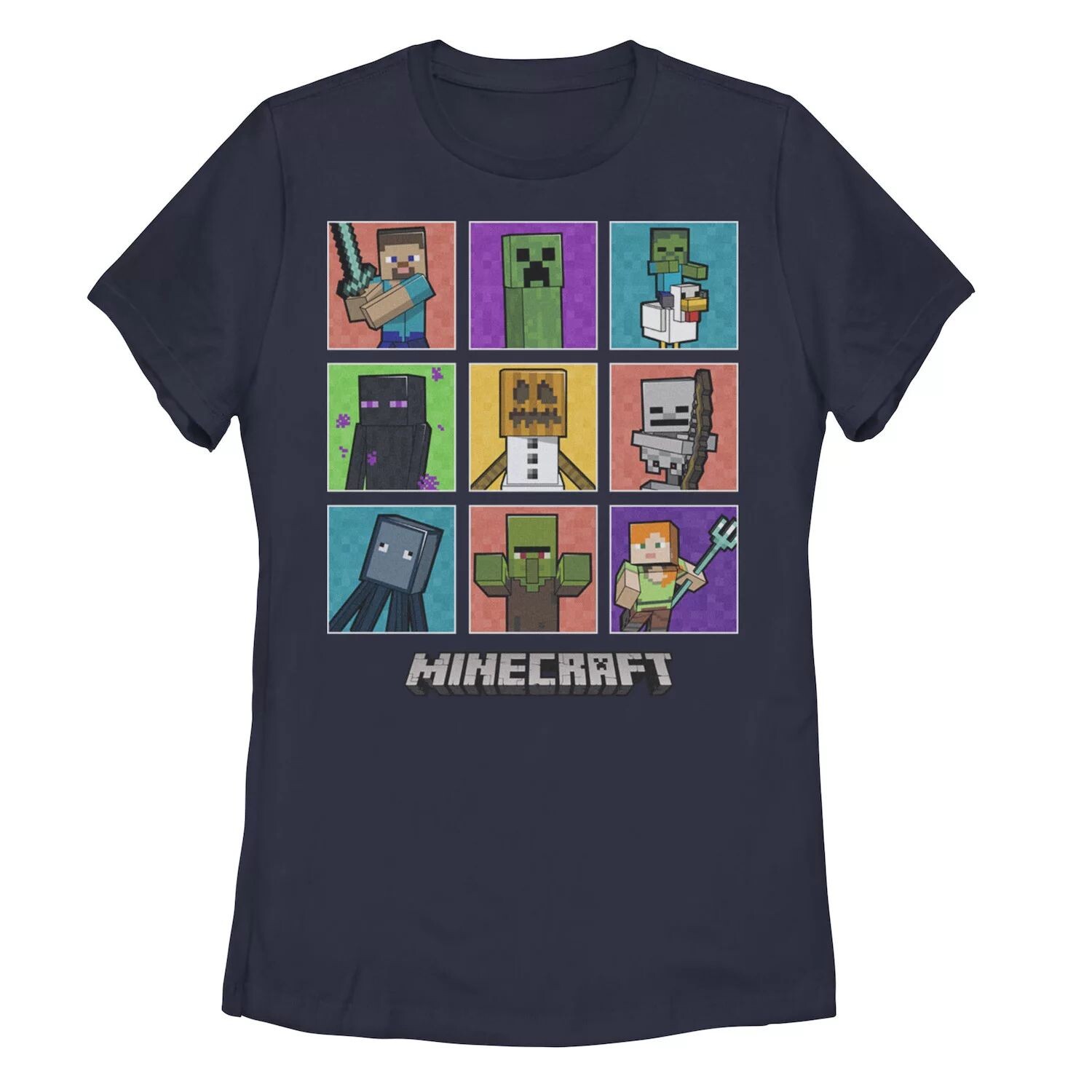 

Футболка с портретами персонажей Minecraft для юниоров Licensed Character