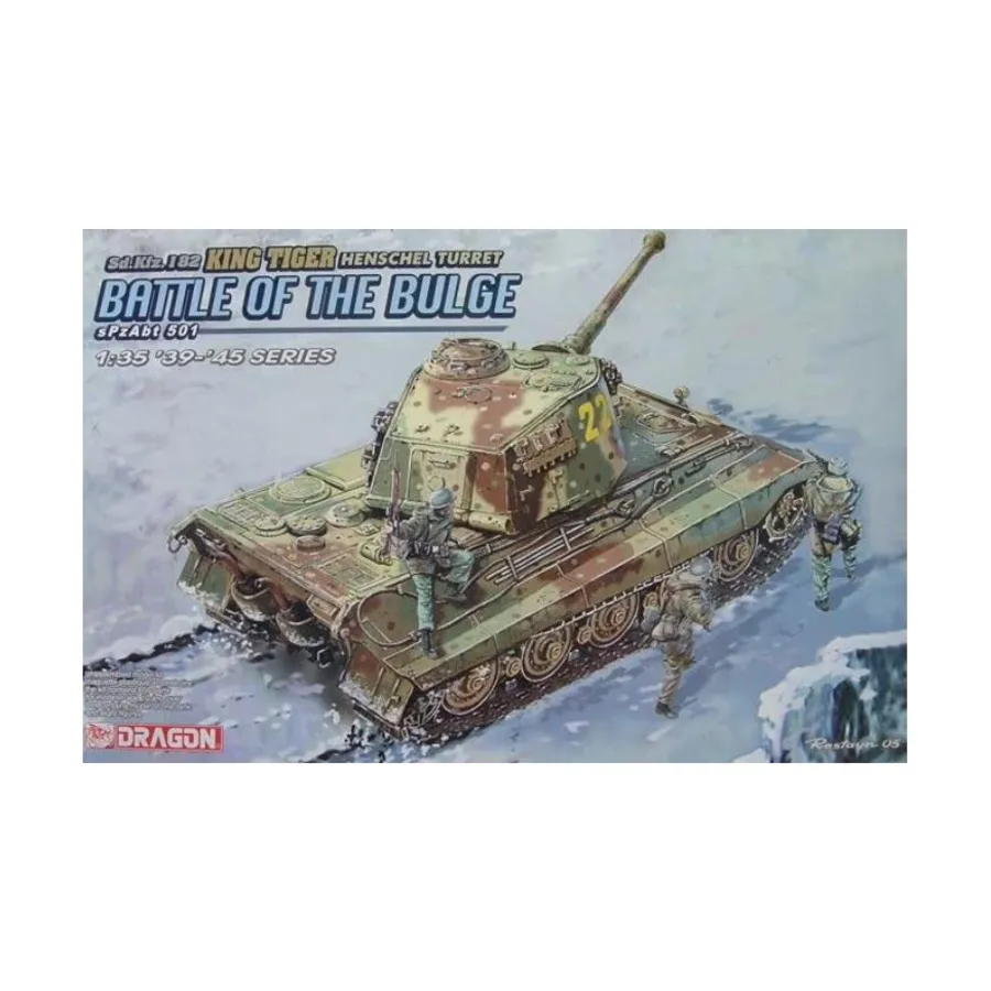

Сд. Кфз. 182 King Tiger с башней Henschel sPzAbt 501 (Битва за Арденн), Dragon Models - '39 to '45 Series - Germany (1:35)