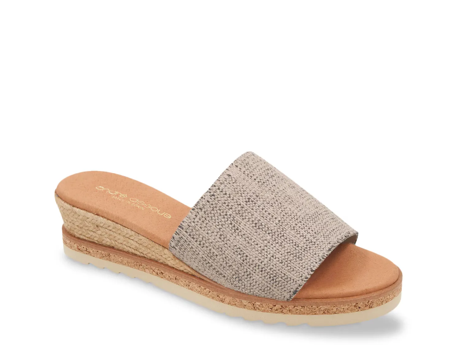 Сандалии Nessie Wedge Sandal Andre Assous, черный/бежевый