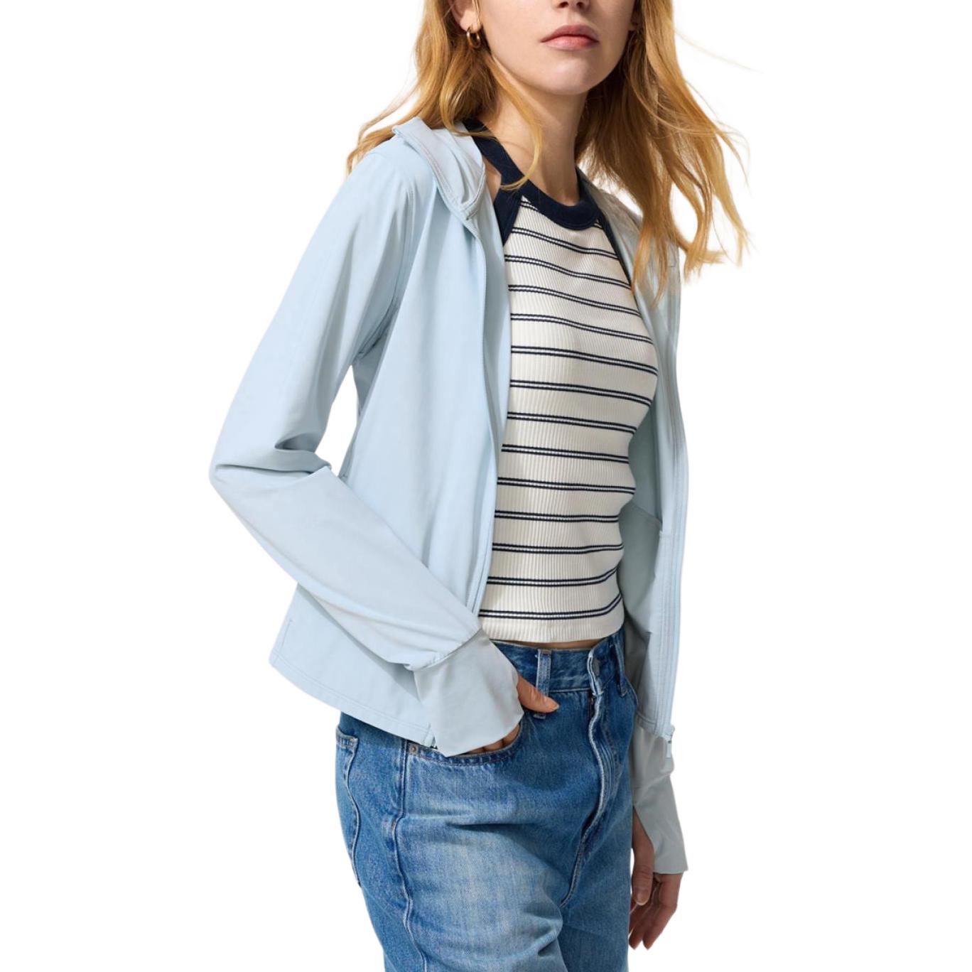 

UNIQLO Женская одежда для защиты от солнца, Aqua Blue