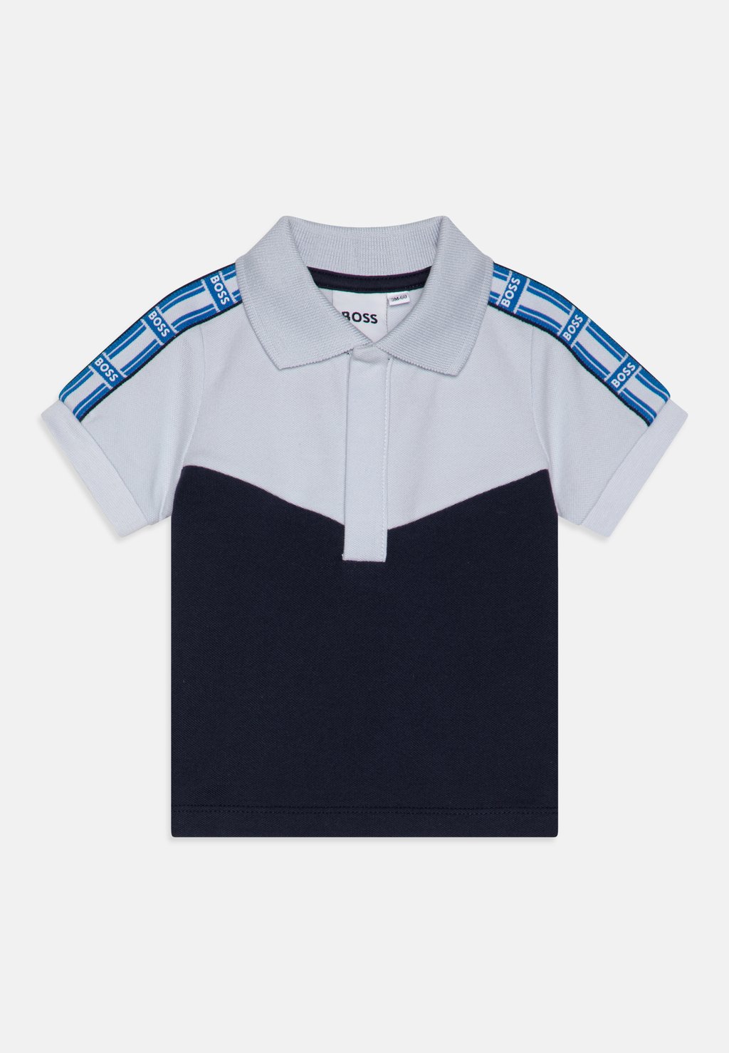 

Поло BABY SHORT SLEEVE BOSS Kidswear, светло-голубой