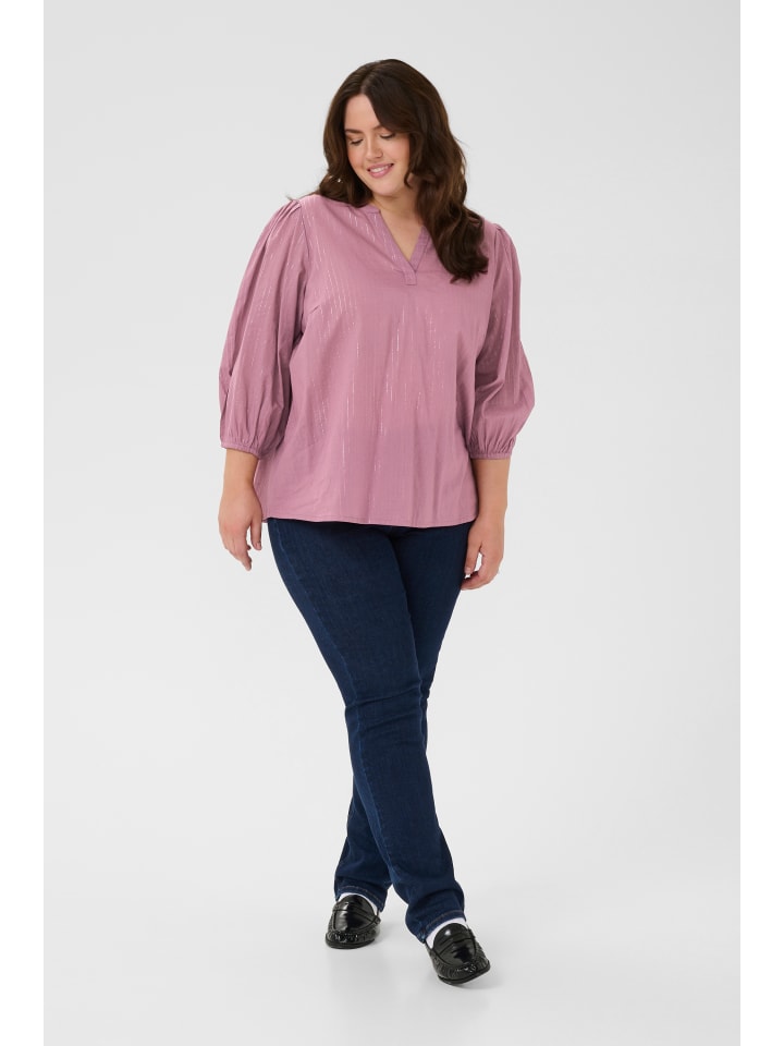 

KAFFE curve Блузка с длинными рукавами KCluisa, стандартный крой, цвет Tulipwood