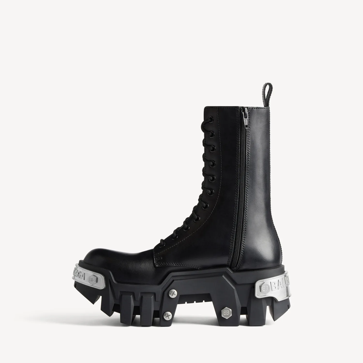 BALENCIAGA Мужские ботинки Bulldozer на шнуровке, черные — фото 4