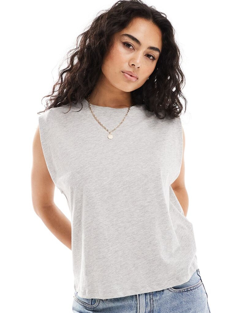 

Серый топ без рукавов Vero Moda