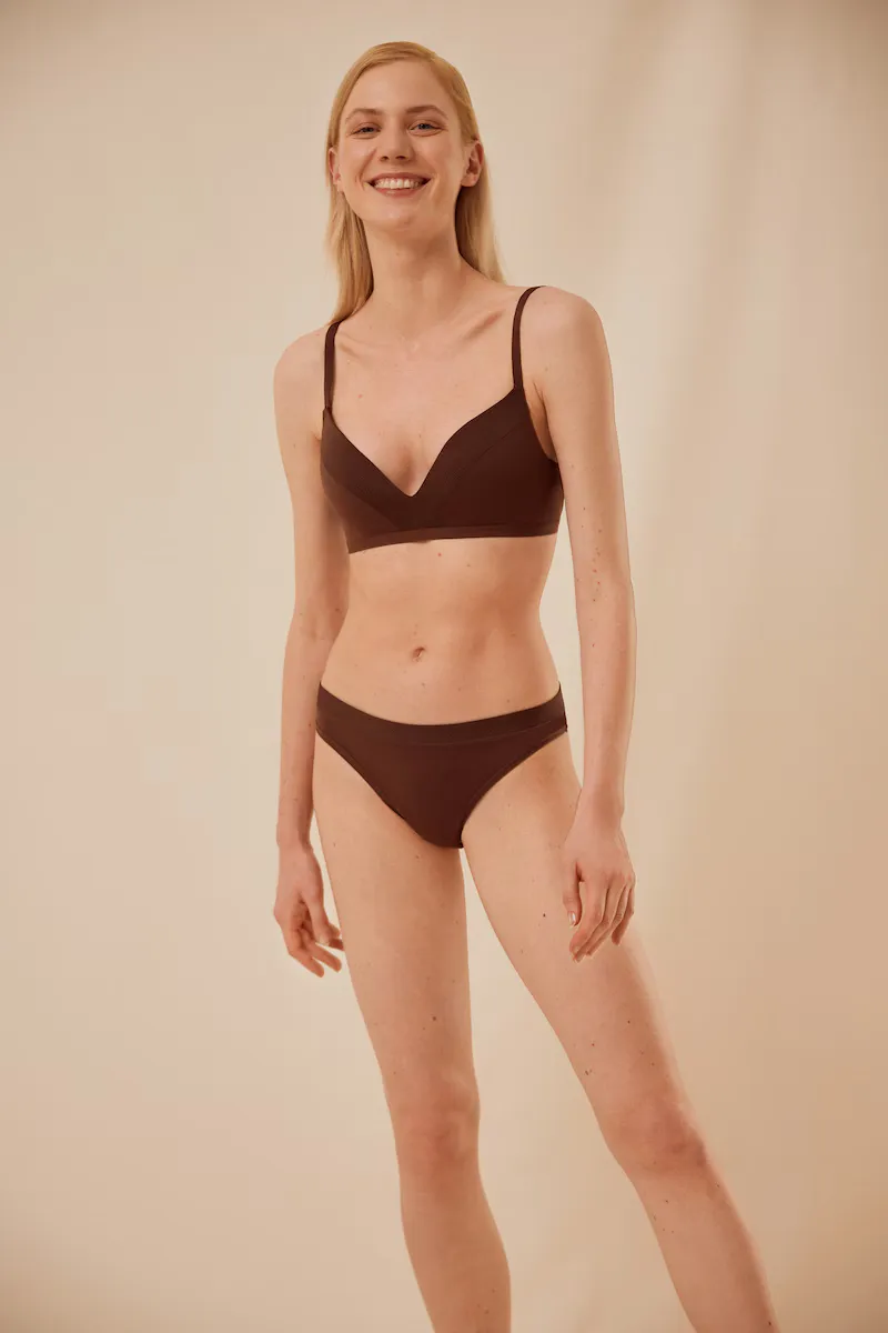 

Бразильские трусы Naked Collection Ysabel Mora, темно-коричневый