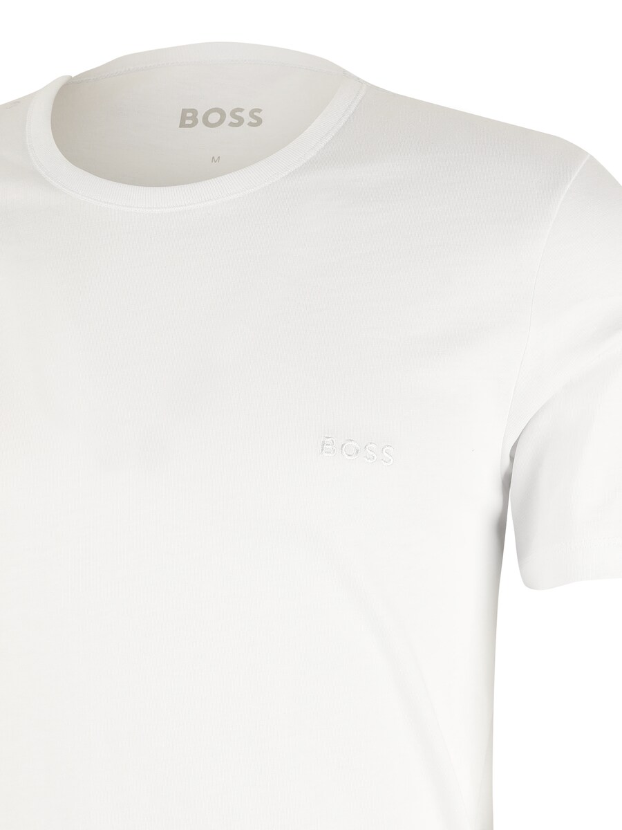 Классическая футболка BOSS Regular fit Shirt, цвет mottled grey/black/white — фото 3