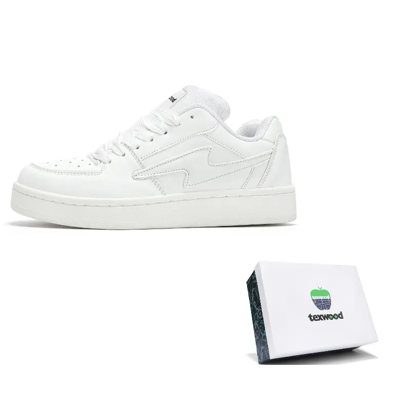 

TEXWOOD Кроссовки для скейтбординга Coverage Balance Low Top унисекс полностью белые, цвет All White