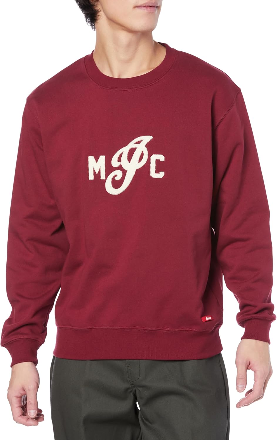 

Индийская толстовка IMJ с фетровой вышивкой Indian, красный/бордовый