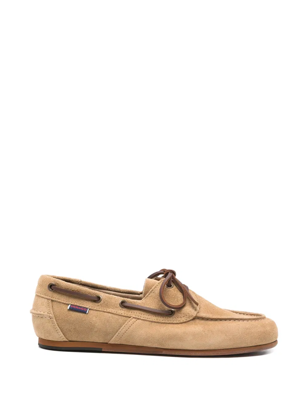 Кожаные лоферы на шнуровке Sebago, коричневый
