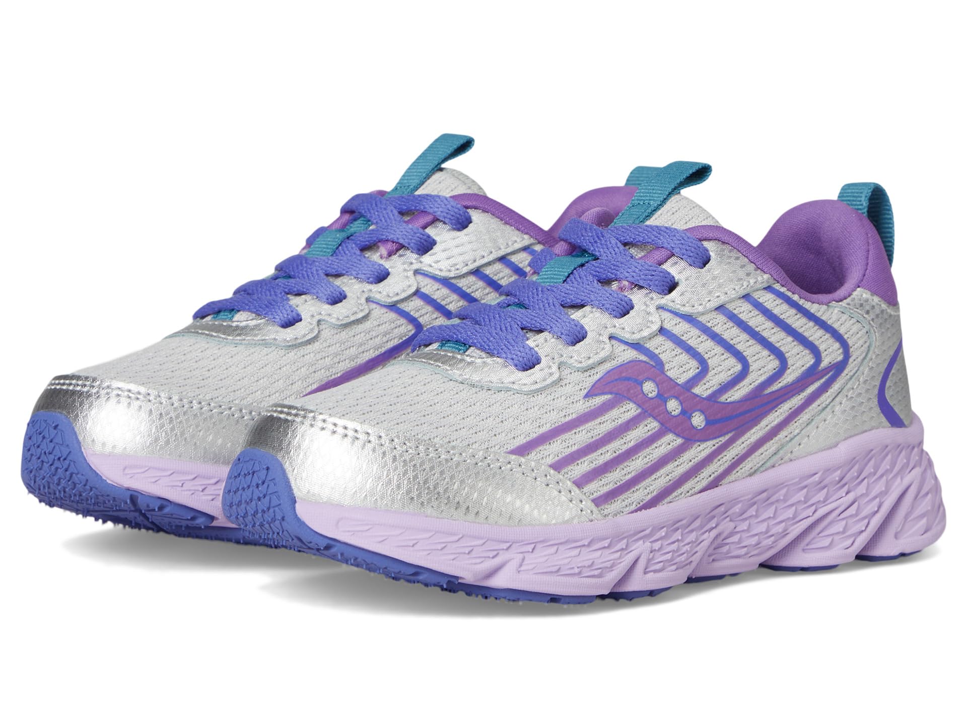 

Кроссовки Saucony Kids Wind 3.0, цвет Silver/Purple