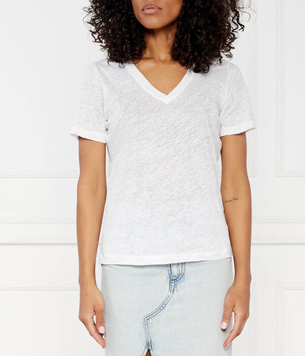 

Льняная рубашка Regular fit Calvin Klein, белый