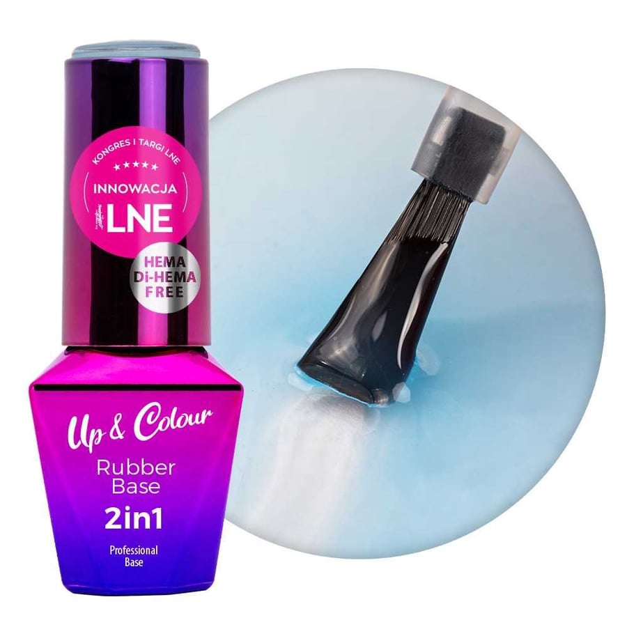 

Резиновая основа 2в1 Up&Colour MollyLac Blue Silk без HEMA и Di-HEMA 10 г №. 9