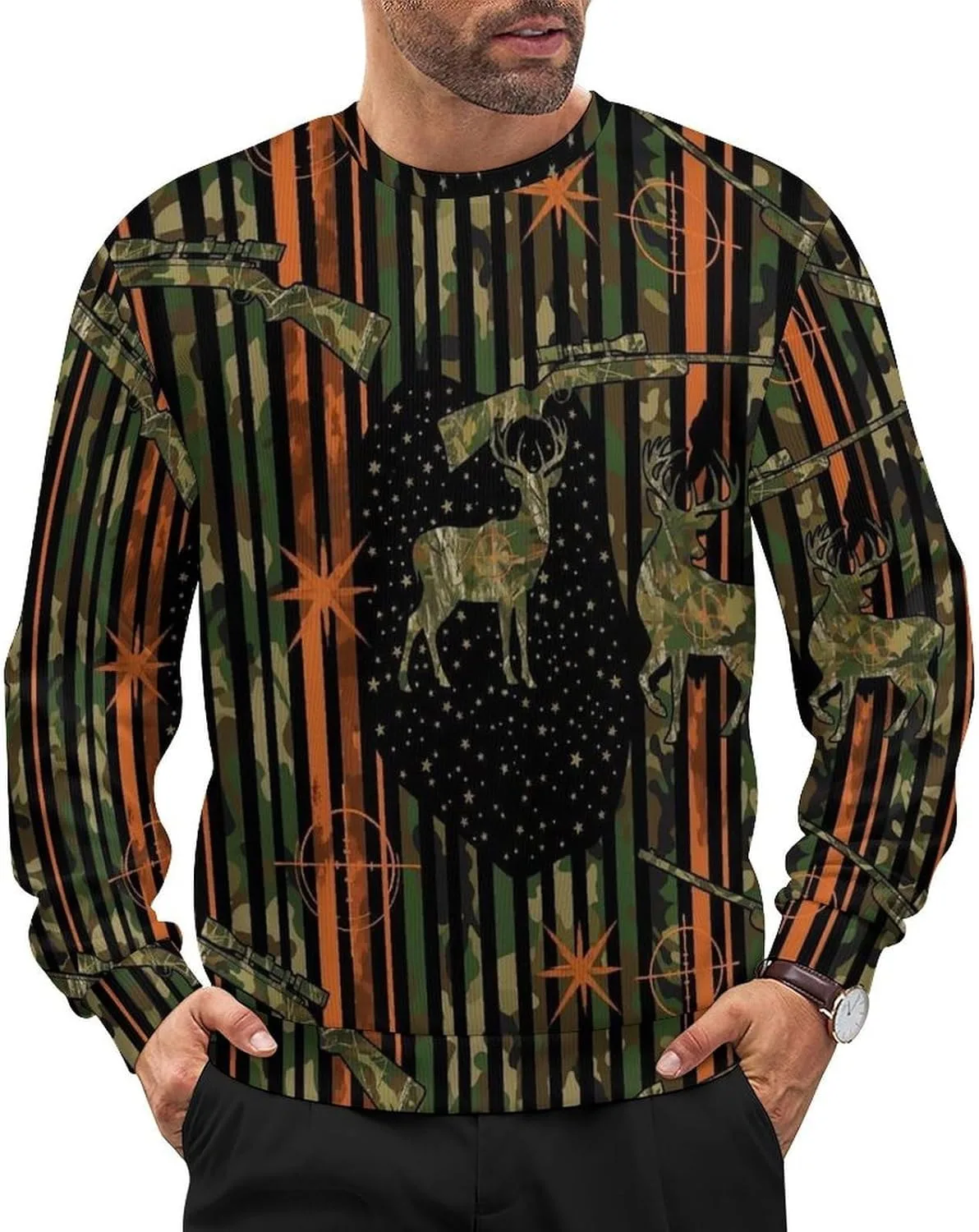 

Мужской свитер с длинным рукавом, мягкий и свободный Meaudiwes