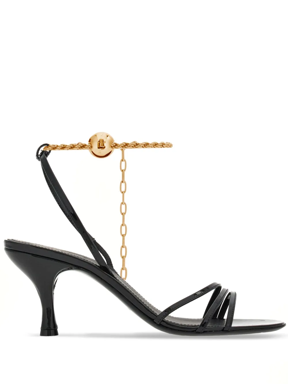 Босоножки с цепочкой Ferragamo, черный