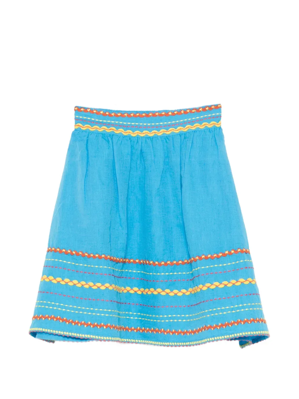 Вышитая юбка Stella McCartney Kids, синий