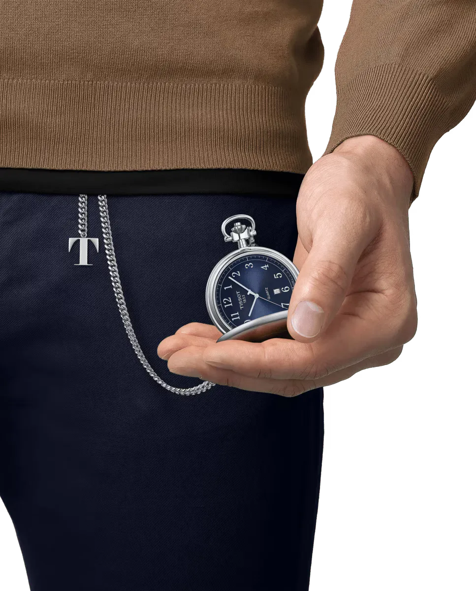 

Карманные автоматические часы из коллекции Savonnette Tissot, серебряный