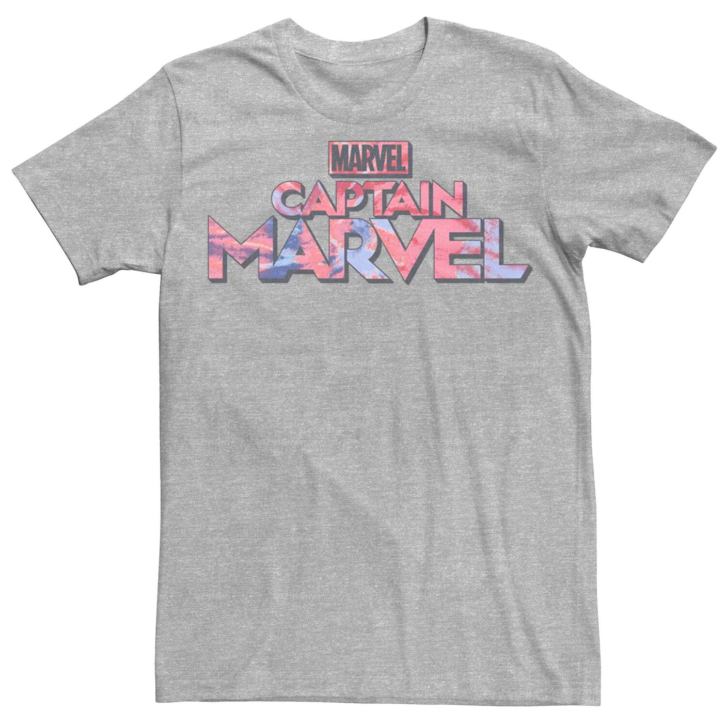 

Мужская футболка с текстовым логотипом Marvel Captain Marvel Tie Dye Licensed Character