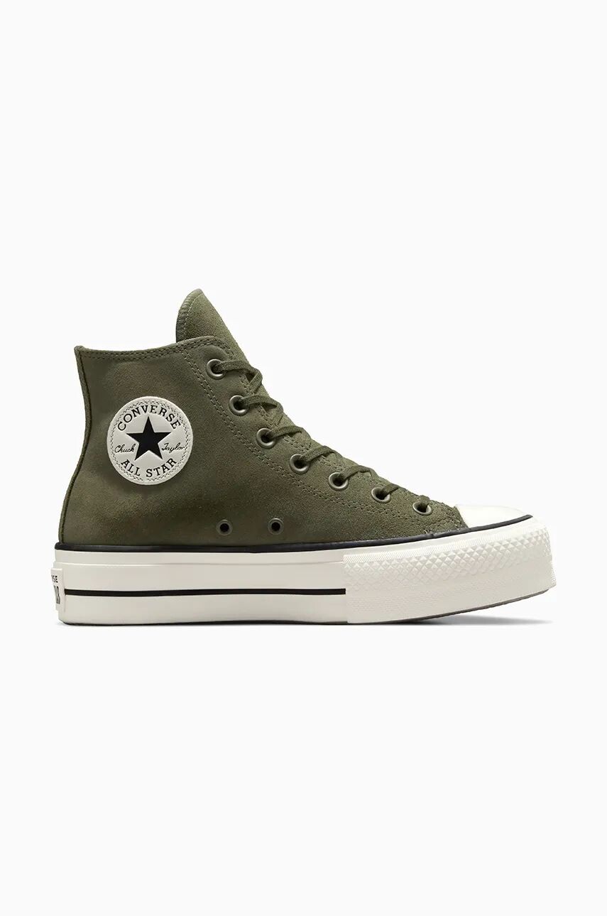 

Замшевые кроссовки Converse Chuck Taylor All Star Lift, зеленый