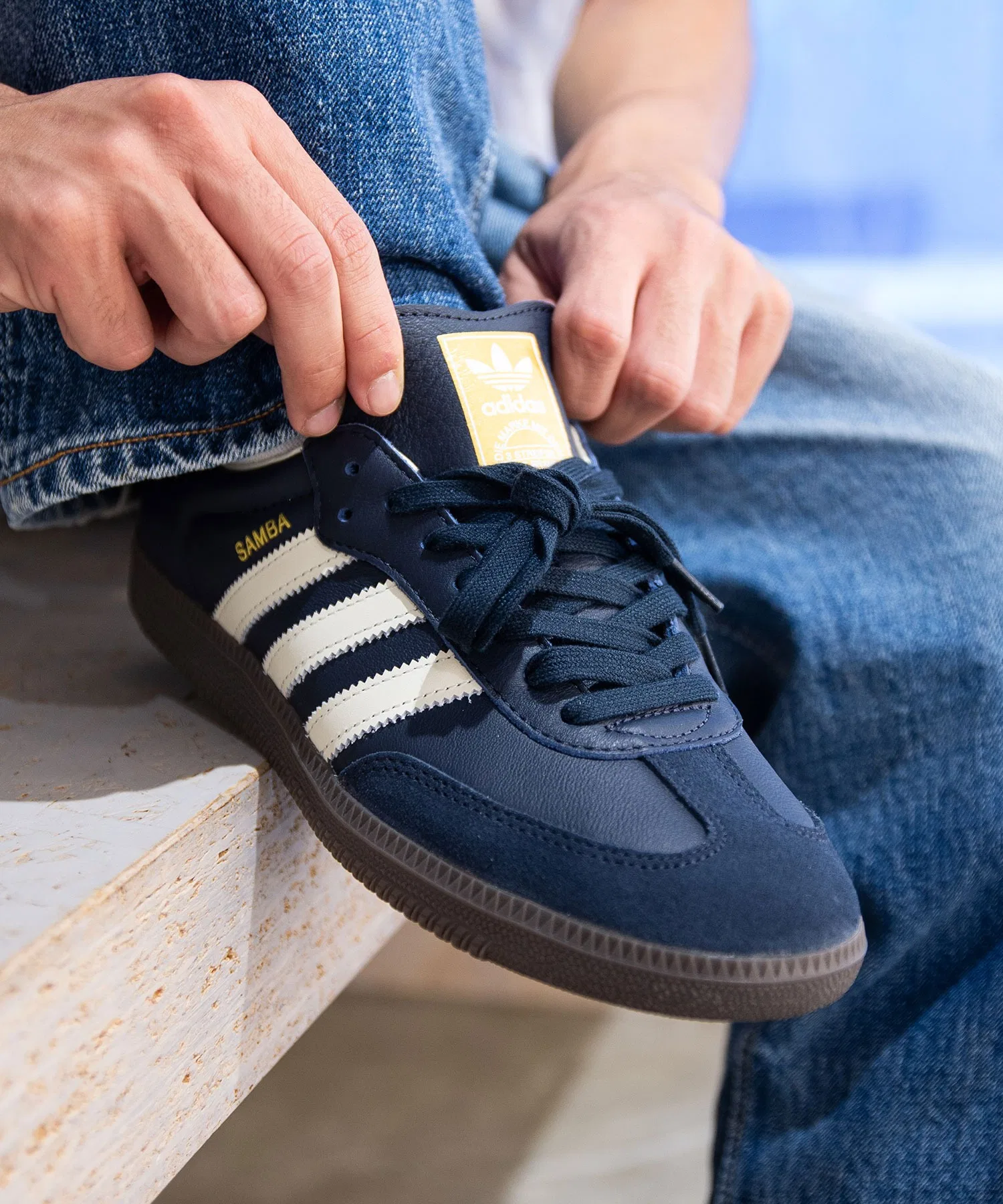 Мужские/Женские кроссовки Adidas Samba OG — фото 3